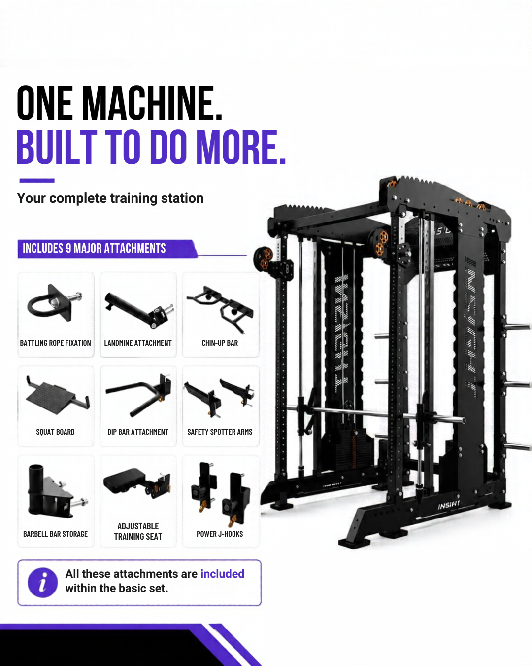 Insight Fitness Multi Function Machine - FT001