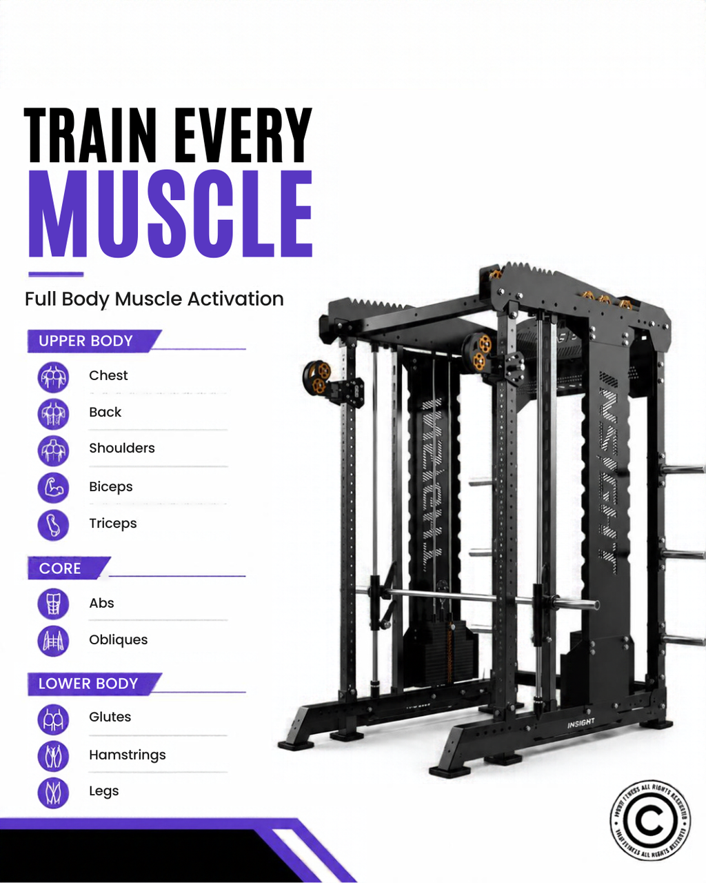 Insight Fitness Multi Function Machine - FT001
