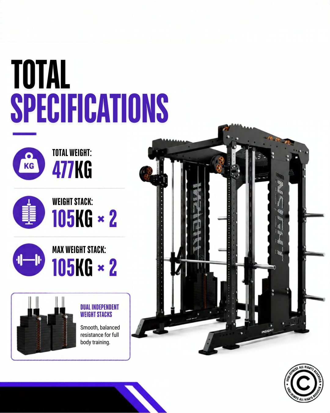 Insight Fitness Multi Function Machine - FT001