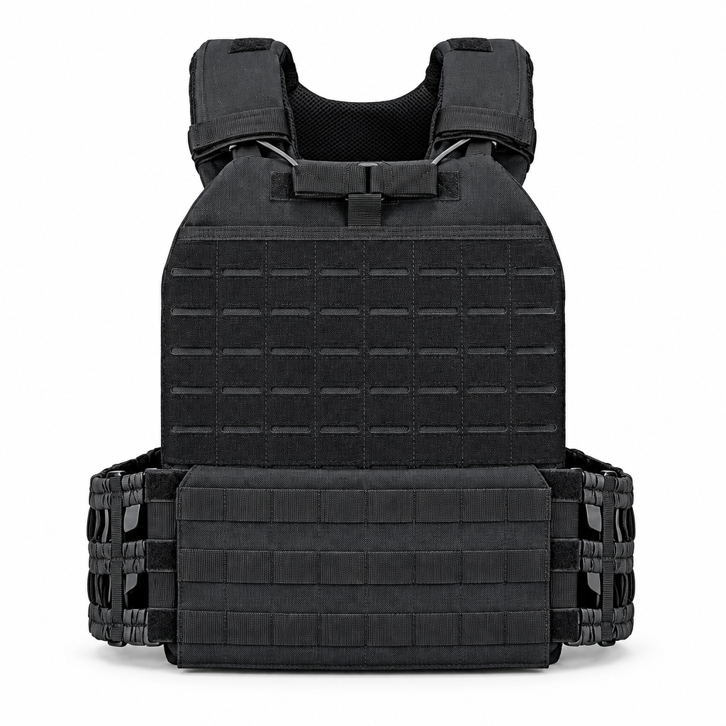 Tactical Weighted Vest - Crystal Clear White Background