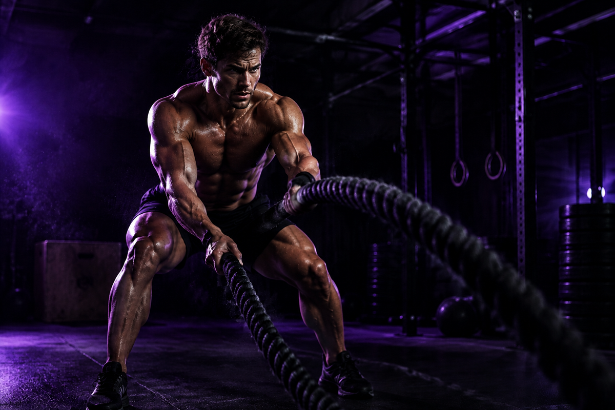 WOD21 Male Hero Banner - Battle Ropes